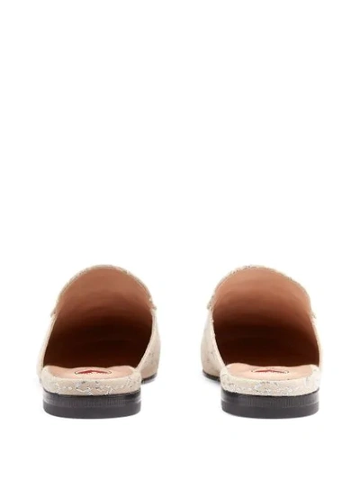 Shop Gucci Princetown Donna Slippers In Neutrals