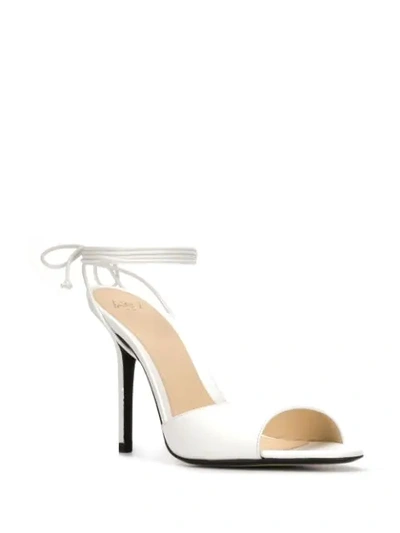 Shop Alevì Dora 110mm Sandals In White
