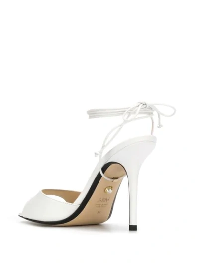 Shop Alevì Dora 110mm Sandals In White