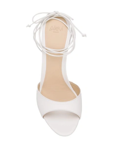 Shop Alevì Dora 110mm Sandals In White