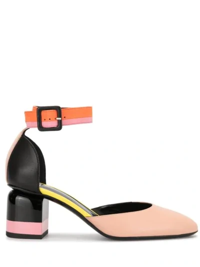 Shop Pierre Hardy Alpha Gae Block Heel Sandals In Pink