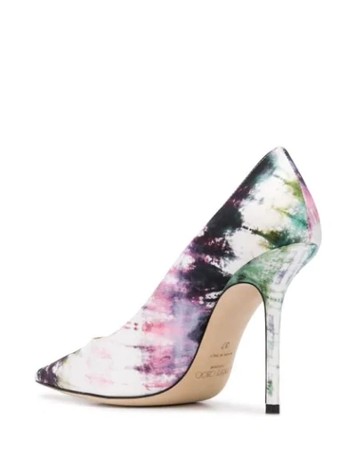 Shop Jimmy Choo Love 100mm Tie-dye Print Pumps In Pink