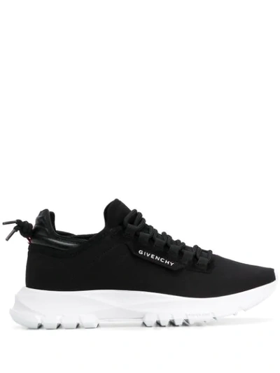 Shop Givenchy Perforated Low-top Sneakers In Black