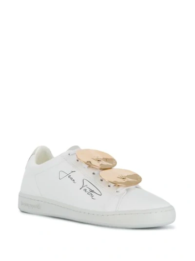 Shop Patou Jewellery Signature Print Sneakers In White