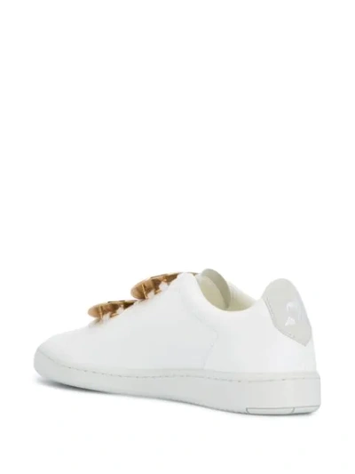 Shop Patou Jewellery Signature Print Sneakers In White