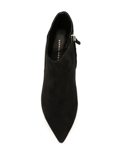 Shop Sophia Webster Bijou Ankle Boots In Black