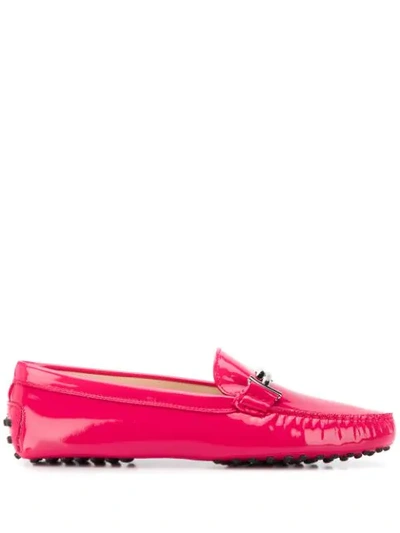 Shop Tod's Gommino Driving Shoes In Pink