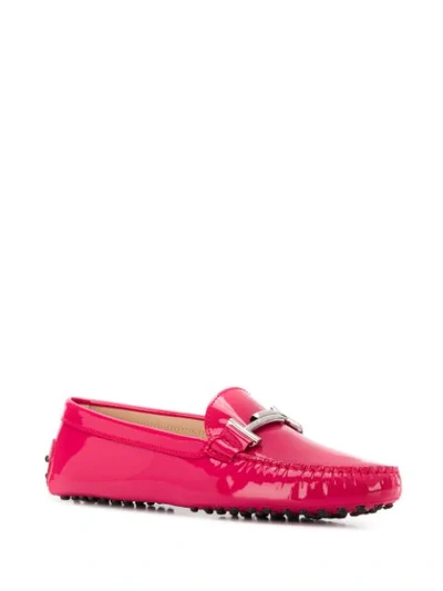 Shop Tod's Gommino Driving Shoes In Pink