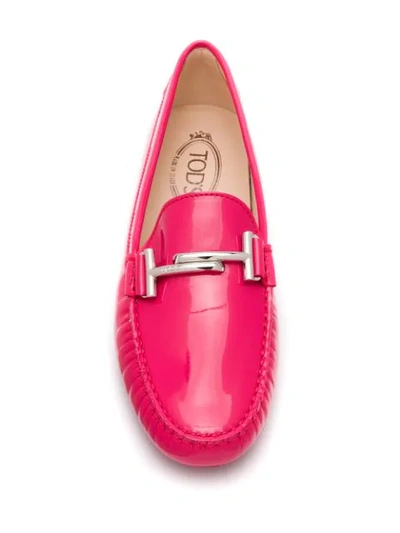 Shop Tod's Gommino Driving Shoes In Pink