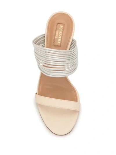 Shop Aquazzura Rendez Vous 50mm Sandals In Brown