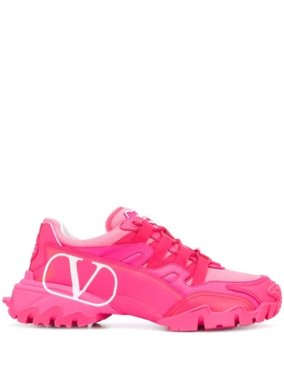 Shop Valentino Climber Sneakers In Pink