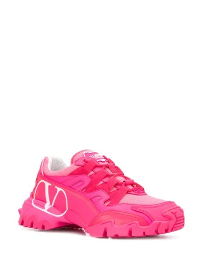 Shop Valentino Climber Sneakers In Pink