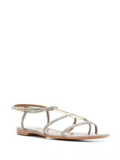 Pre-owned Hermes  Ankle Strap Thong Sandals In Brown
