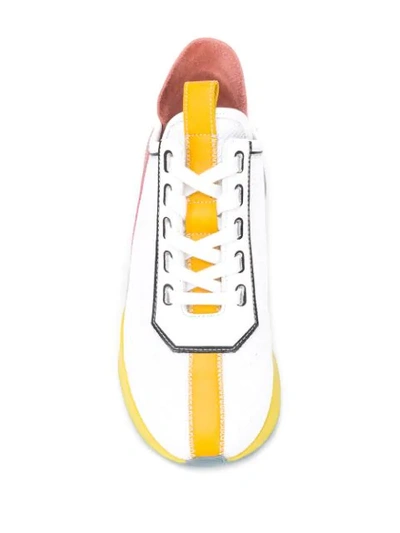 Pierre Hardy Vision Low-top Sneakers In White