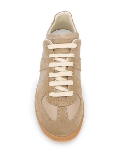 Shop Maison Margiela Replica Low-top Sneakers In Neutrals