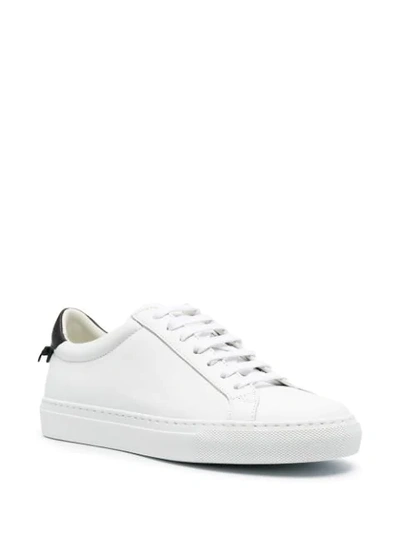 Shop Givenchy Contrast Heel Counter Sneakers In White