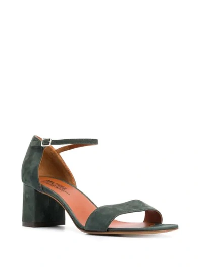Shop Michel Vivien Lila Block-heel Sandals In Green