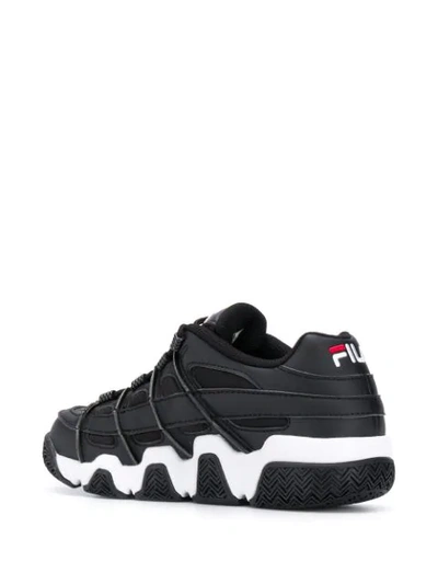 Shop Fila Uproot Lace-up Sneakers In Black