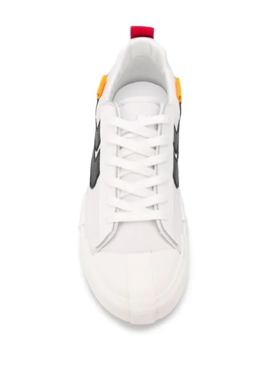 Shop Joshua Sanders Low Top Arrow Sneakers In White