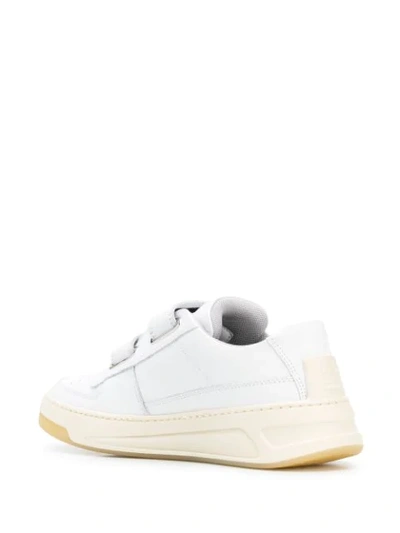 Acne Studios 20mm Steffey Leather Low Top Sneakers In White