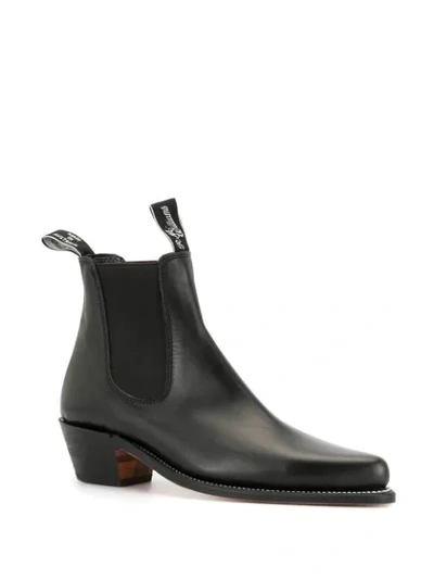 Shop R.m.williams Millicent Pointed-toe Chelsea Boots In Black