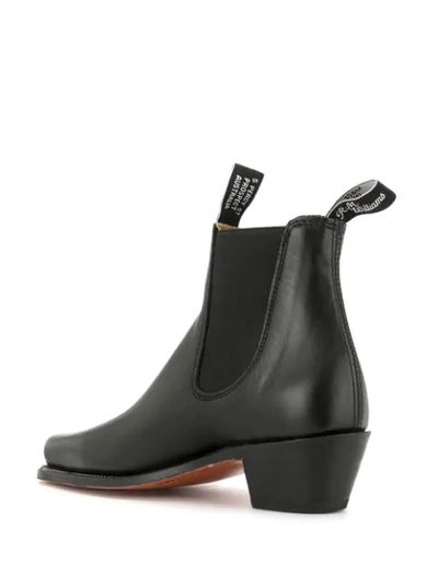Shop R.m.williams Millicent Pointed-toe Chelsea Boots In Black