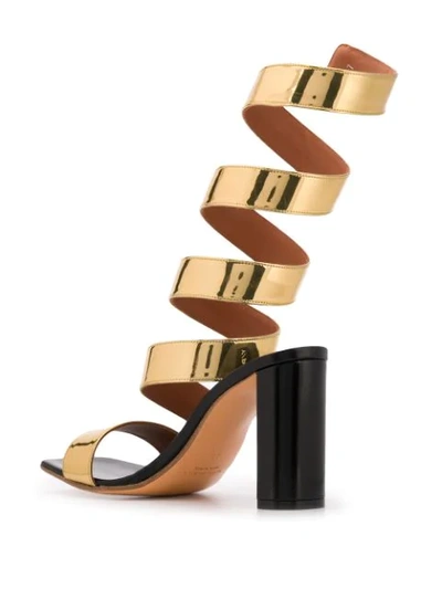 Shop Y/project Metallic Open-toe Sandals In Gold