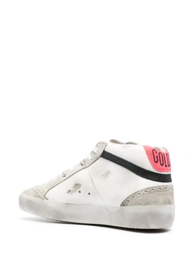 Shop Golden Goose Mid Star High-top Sneakers In White