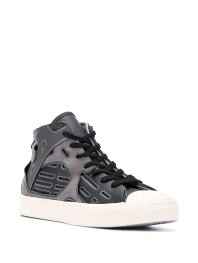Shop Converse X Feng Chen Wang Jack Purcell Mid Sneakers In Black