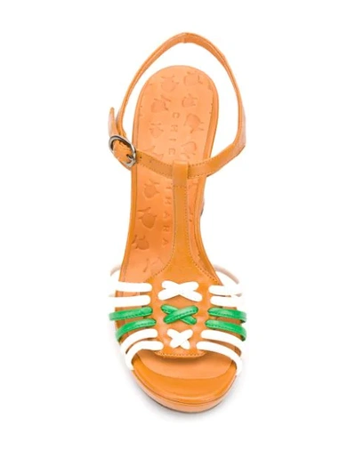 Shop Chie Mihara Calida T-bar Sandals In Brown