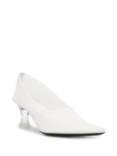 Shop The Row Mesh Sock 60mm Pumps In White