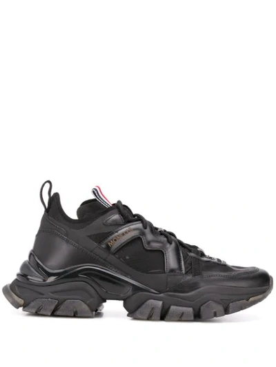 Shop Moncler Leave No Trace Sneakers In Black