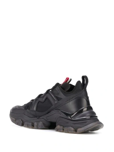 Shop Moncler Leave No Trace Sneakers In Black