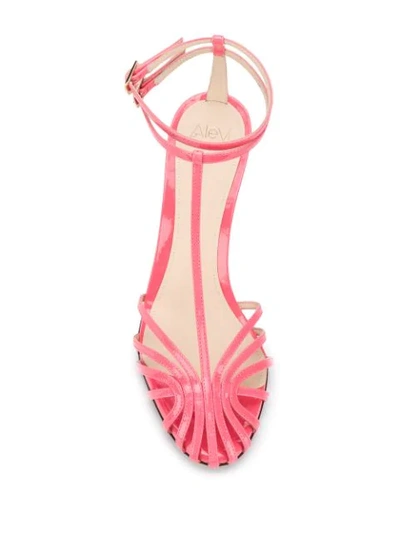 Shop Alevì Anna Open-toe Sandals In Pink
