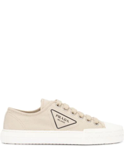 prada cotton canvas sneakers