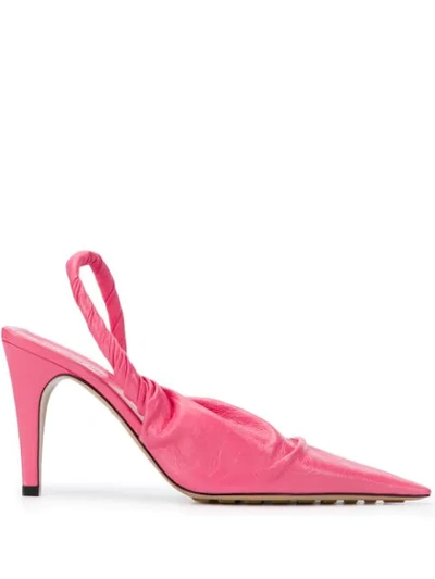 Shop Bottega Veneta Bv Point High-heel Pumps In Pink