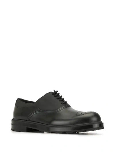 Shop Bally Low Heel Oxford Shoes In Black