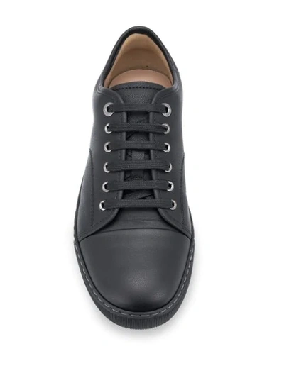 Shop Lanvin Dbb1 Low-top Sneakers In Black