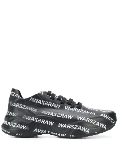 Shop Misbhv Warszawa Printed Sneakers In Black