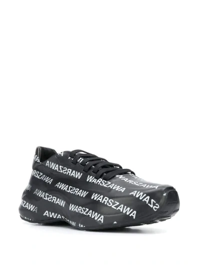 Shop Misbhv Warszawa Printed Sneakers In Black