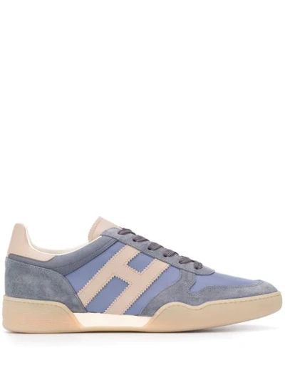 Shop Hogan H357 Low-top Sneakers In Blue