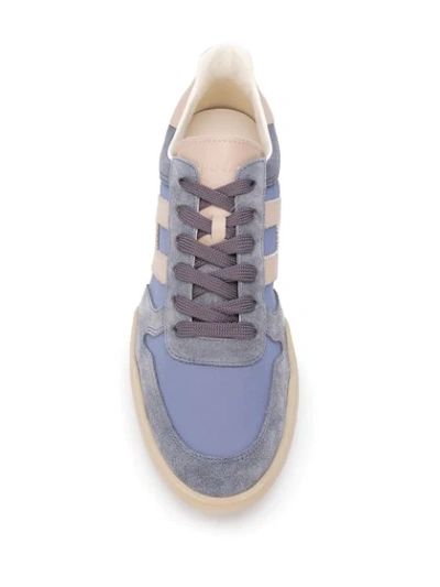 Shop Hogan H357 Low-top Sneakers In Blue