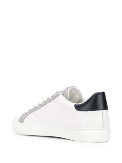 Shop Roberto Cavalli Logo Patch Low-top Sneakers In White
