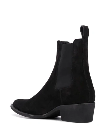 Shop Amiri Cuban Heel Chelsea Boots In Black