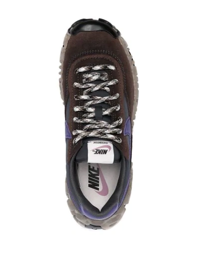 Shop Nike Overbreak Sp Contrast Panel Sneakers In Brown