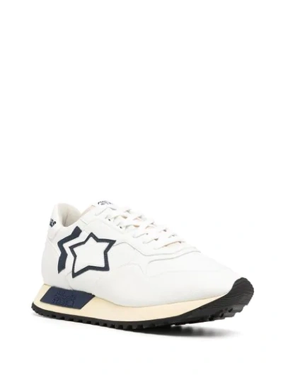 Shop Atlantic Stars Star-embellished Sneakers In White