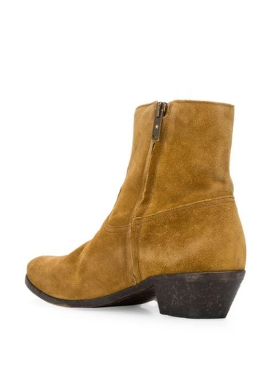 Shop Golden Goose Western-style Ankle Boots In Brown