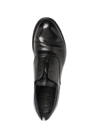 Shop Officine Creative Laceless Oxford Shoes In Black