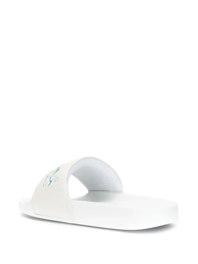 Shop Gucci Hawaii Slides In White