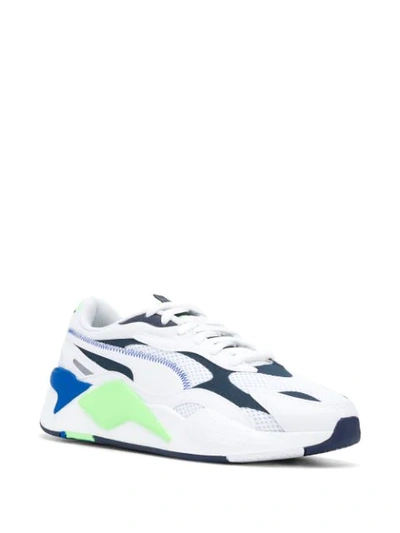 Shop Puma Colour-block Low-top Trainers In White